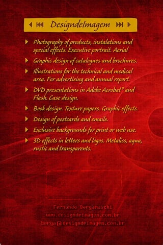 Designdeimagem - graphic design and illustration services brochure