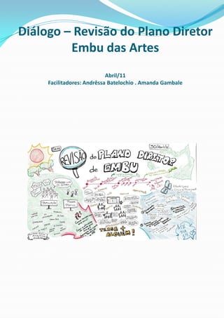 Diálogo - Construção da Carta Ecojovem– EcobairroOutubro/10  Facilitadores: AndrêssaBatelochio . Bruno Radesca . Márcia Würgler