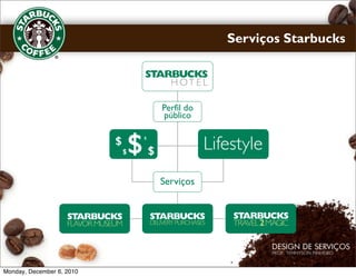 Serviços Starbucks




Monday, December 6, 2010
 