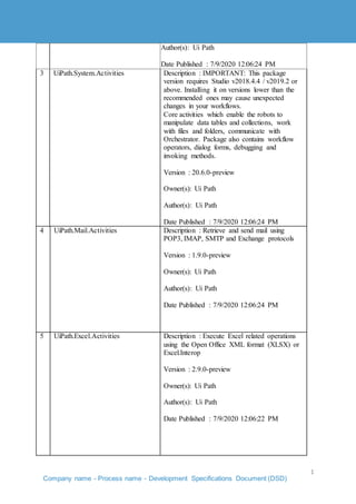 Design Development Report Design document Report Of Project | DOCX