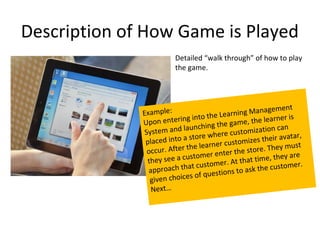 Creating a Game Design Document | PPT