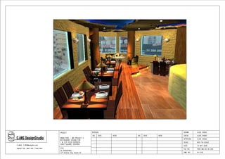 M6 Restaurant Design drawings
