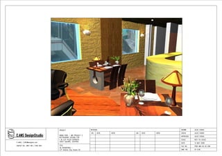 M6 Restaurant Design drawings