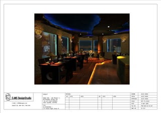 M6 Restaurant Design drawings