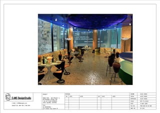 M6 Restaurant Design drawings