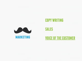 marketing
COPYWRITING
SALES
VOICEOFTHECUSTOMER
 