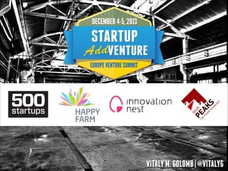 VITALY M. GOLOMB | @VITALYG

 