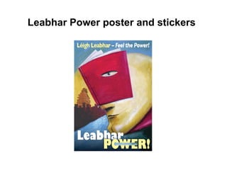 Leabhar Power poster and stickers   