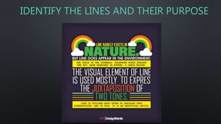 IDENTIFY THE LINES AND THEIR PURPOSE
 