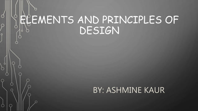 design elements assignment