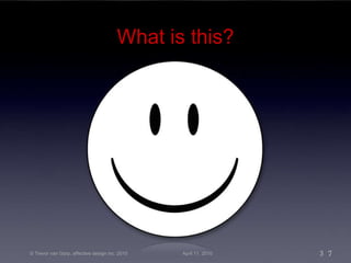 What is this? © Trevor van Gorp, affective design inc. 2010 April 11, 2010 