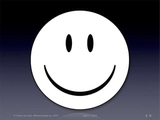 © Trevor van Gorp, affective design inc. 2010 April 11, 2010 