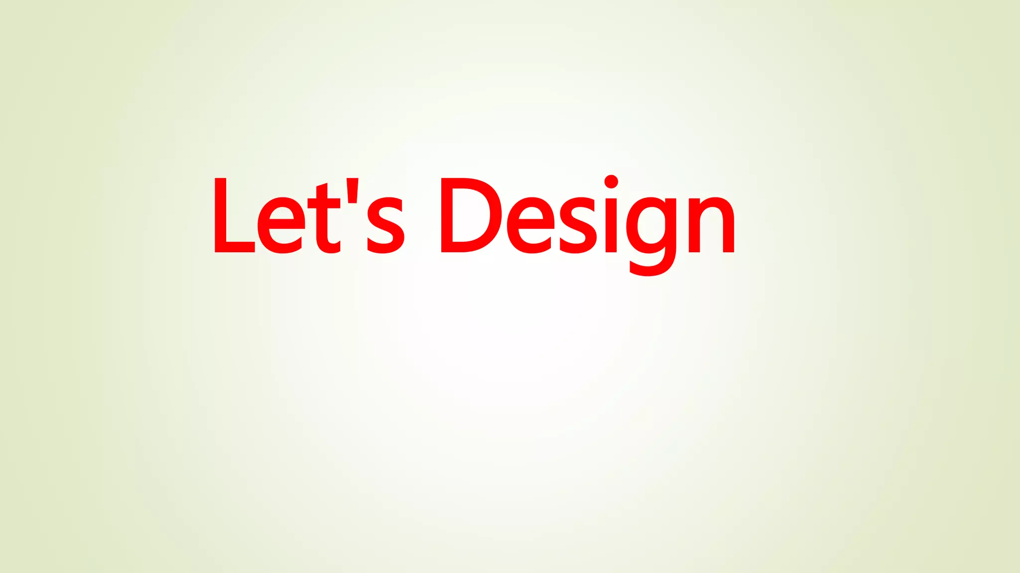 Let's Design
 