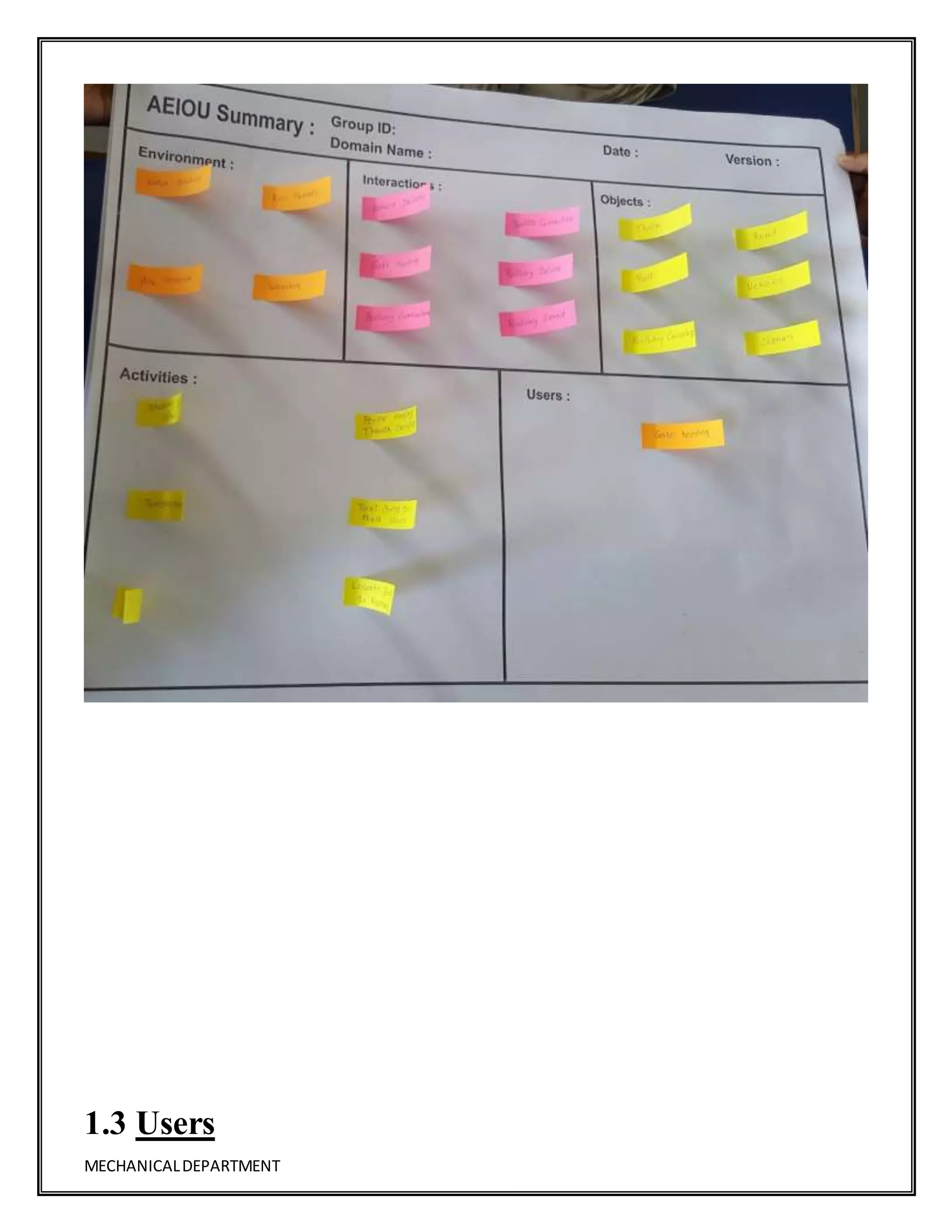 MECHANICALDEPARTMENT
1.3 Users
 