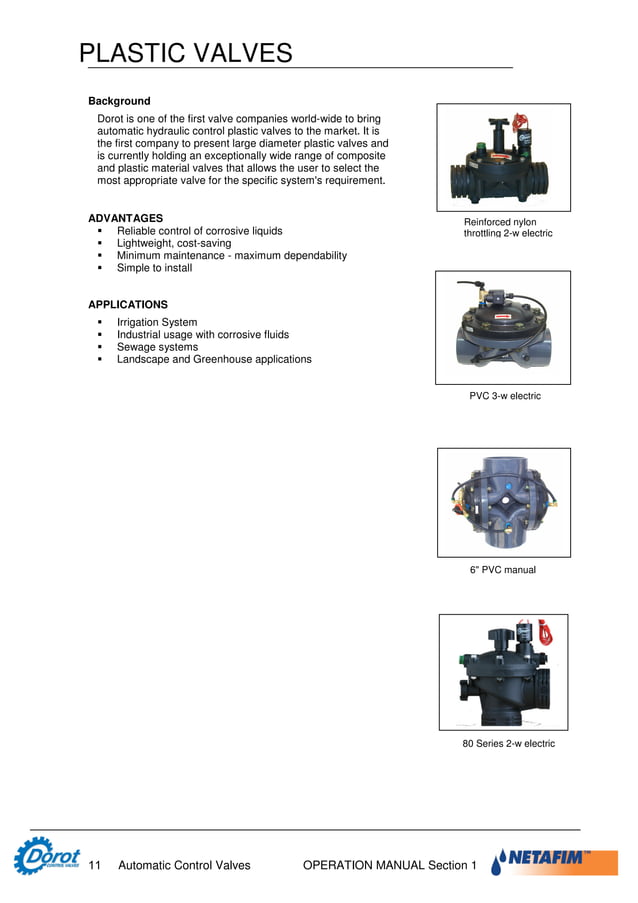 Designer and operator manual dorot | PDF | Physics | Science