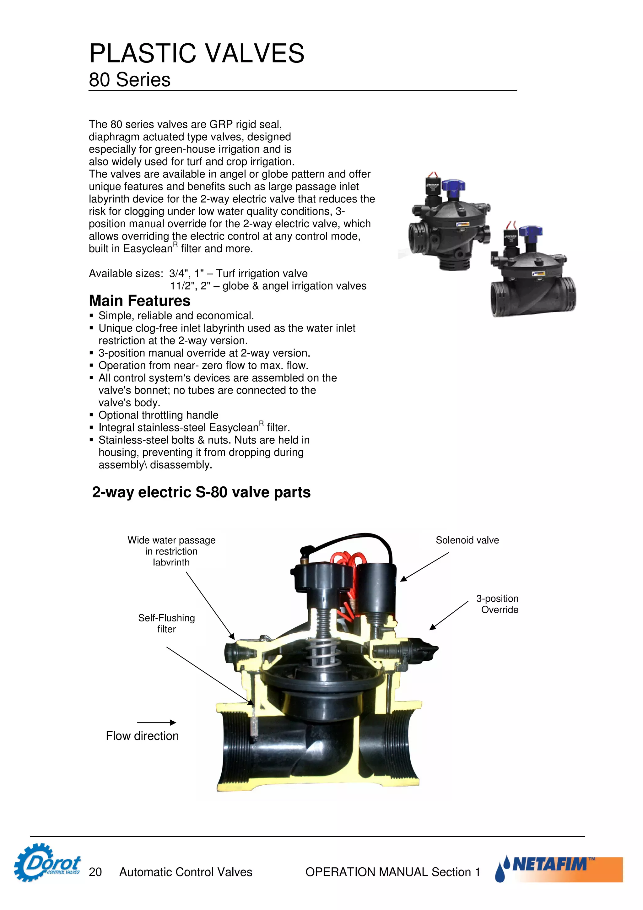 Designer and operator manual dorot | PDF