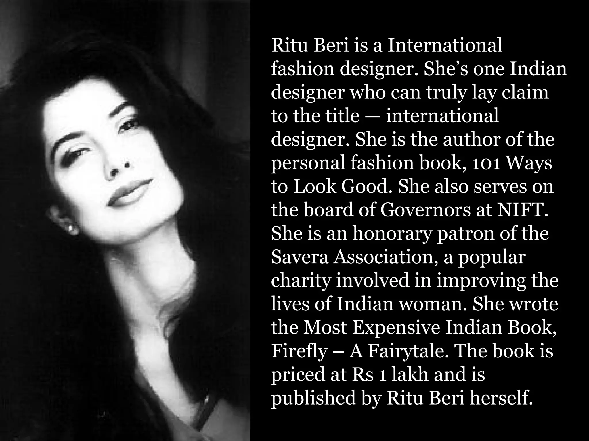 Indian Fashion Designer and retail store summary | PPT | Free Download Indian Fashion Designer and retail store summary | PPT | Free Download