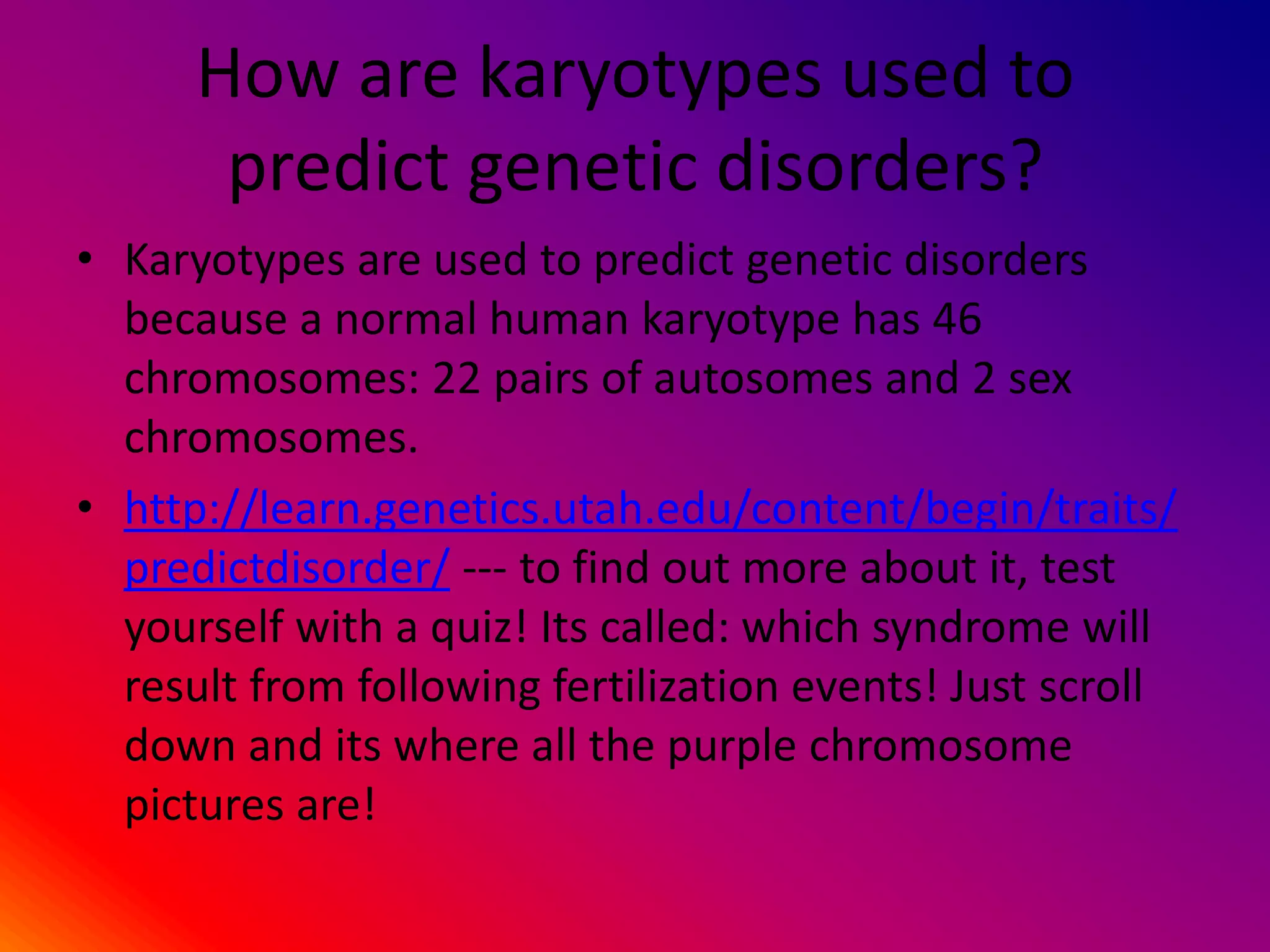 The completion of the Human Genome Project in 2001 has paved the way for the increased availability of genetic testing. There are many benefits associated with genetic testing, however, the potential risk for genetic discrimination also needs to be looked at very carefully. This has to do with GINA because The Genetic Information Nondiscrimination Act (GINA) prohibits discrimination on the basis of genetic information with respect to health insurance and employment. Genetic Disorders	Single gene disorder is a  genetic conditions caused by the alteration or mutation of a specific gene in the affected person’s DNA. Single gene disorders are heritable and often run in families. Chromosome Abnormalities usually happens as a result of an error in cell division. Multifactorial disorder is caused by the interaction of genetic and sometimes also non genetic, environmental factors.