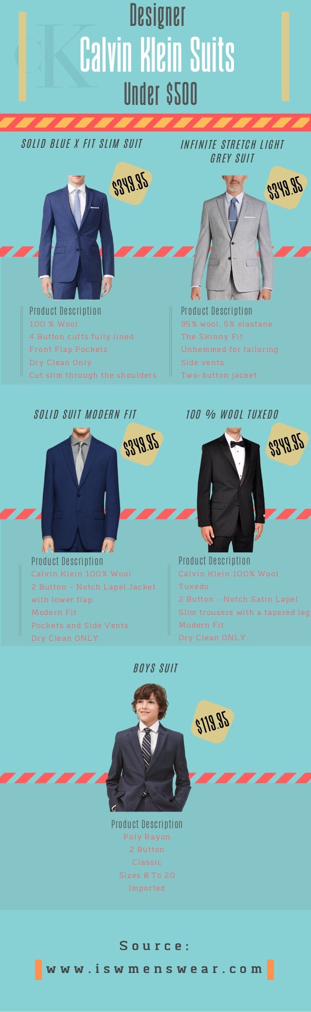 calvin klein infinite stretch suit