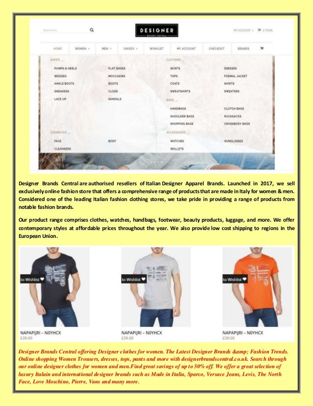 designer clothes website