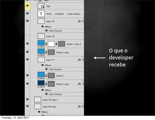O que o
                          developer
                          recebe




Tuesday, 12. April 2011
 