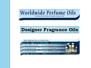 Designer Fragrance Oils  