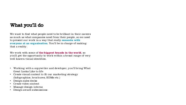 visual designer job description