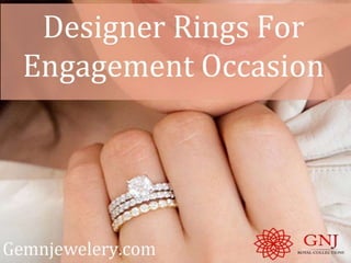 Designer Rings For Engagement Occasion