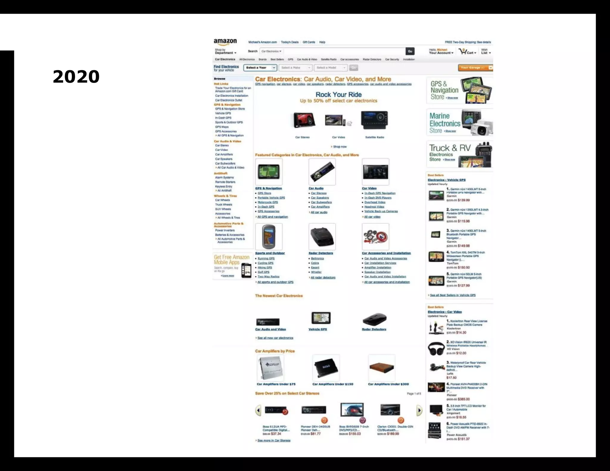 2020

2020 will actually probably look and works
exactly like our world today, when seen
from the outside. It’ll still be driven by the
thrill of finding something awesome when
you’re bored surfing the Internet and then
making it yours by buying it. The
relationship between the consumer and
designer will remain intact. Designers still
design, ecommerce sites still help people
find stuff they like, people still buy.
 