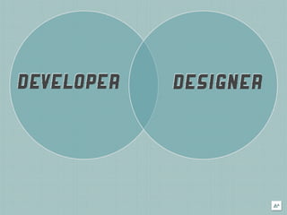 DEVELOPER   DESIGNER
 