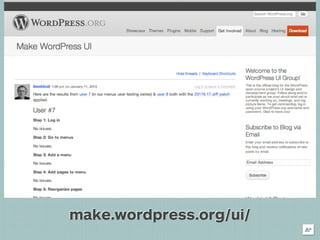 make.wordpress.org/ui/
 