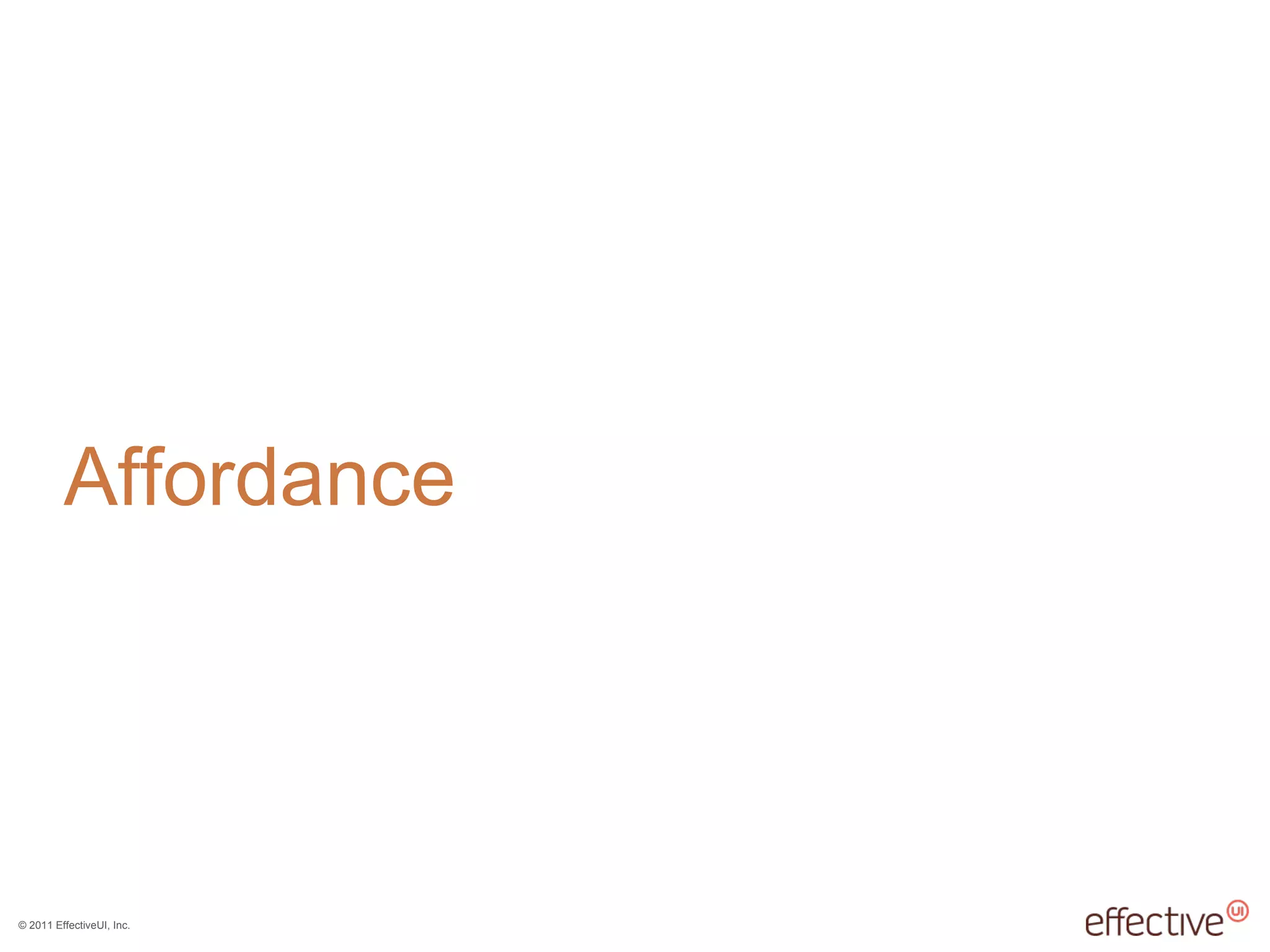 Affordance 
