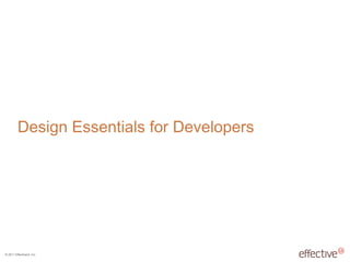 Design Essentials for Developers 