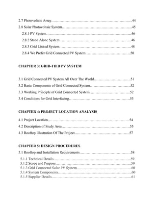 Design & estimation of rooftop grid tied solar pv system | PDF