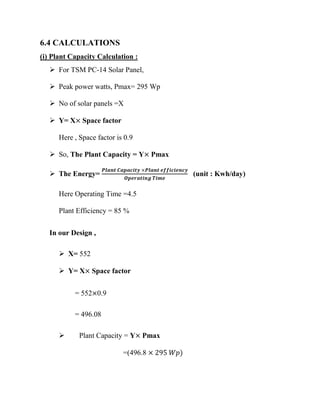 Design & estimation of rooftop grid tied solar pv system | PDF