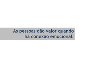 ConcluindoDecoração, cores, formatos, botões, texturas, reflexos brilhantes e efeitos, por si só, assim como qualquer atividade sem estudo, podem até vender um produto, mas não diferenciam seu produto.O que diferencia dos demais é perceber as necessidades do seu usuário antes que eles te digam e combinar estratégia com design.        Não é customização. É apelo emocional.