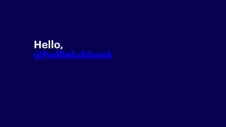 Hello,
@hollielubbock
 