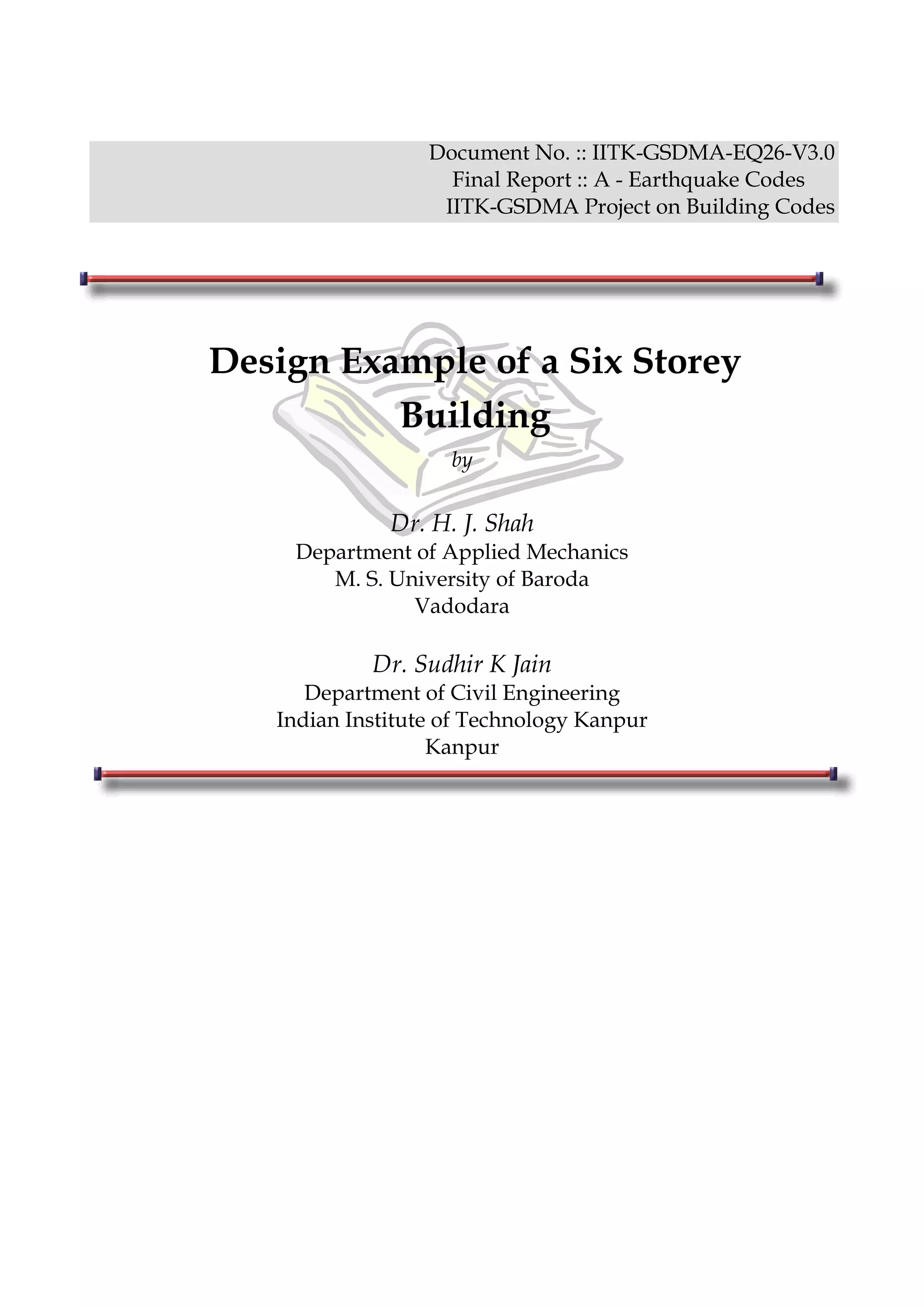 Design example of a six storey | PDF