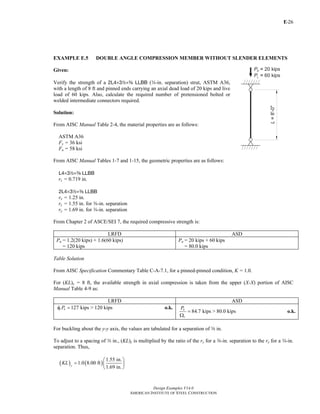 Design examples aisc diseño en acero ejercicios | PDF