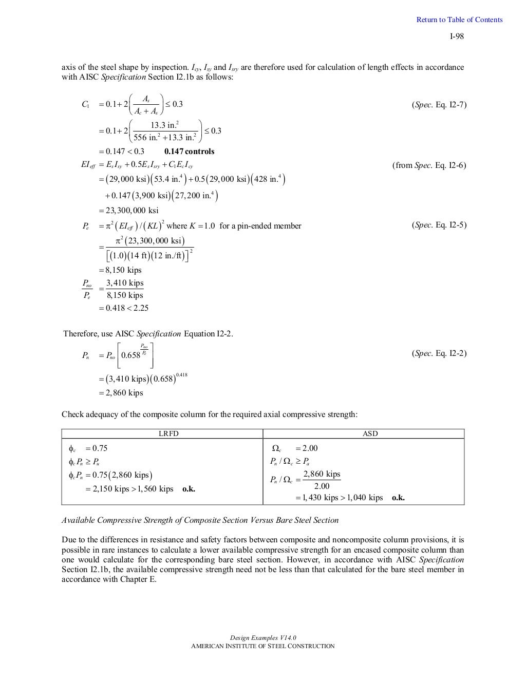 Design Examples Aisc Dise o En Acero Ejercicios