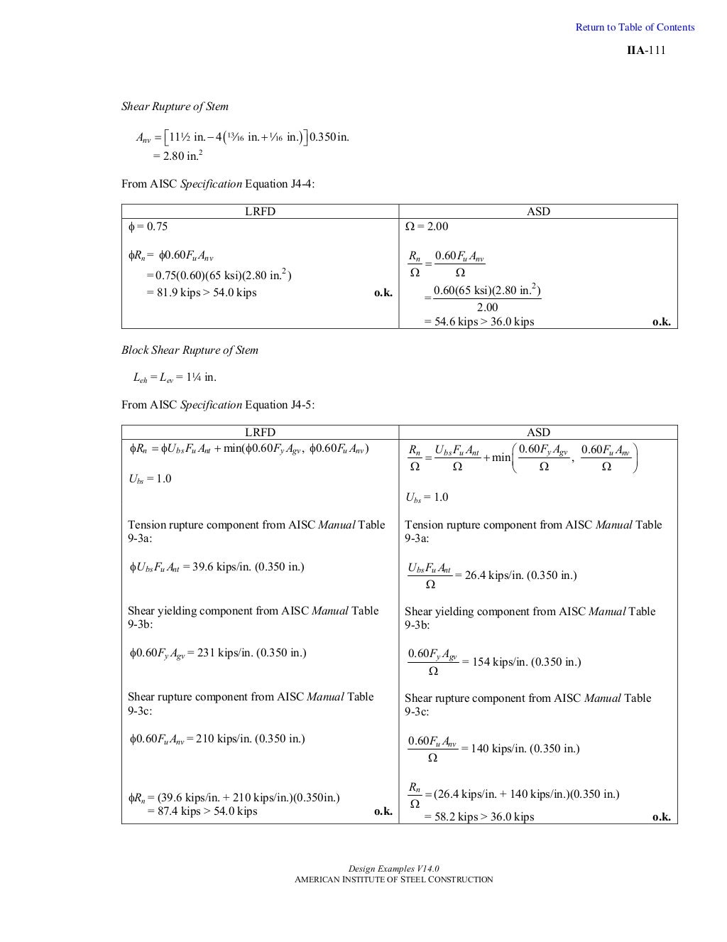 Design Examples Aisc Dise o En Acero Ejercicios