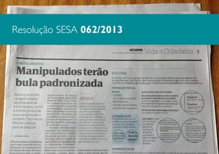 Resolução SESA 062/2013

 