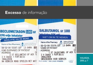 Excesso de informação

WAARDE,
2005, p. 7

 