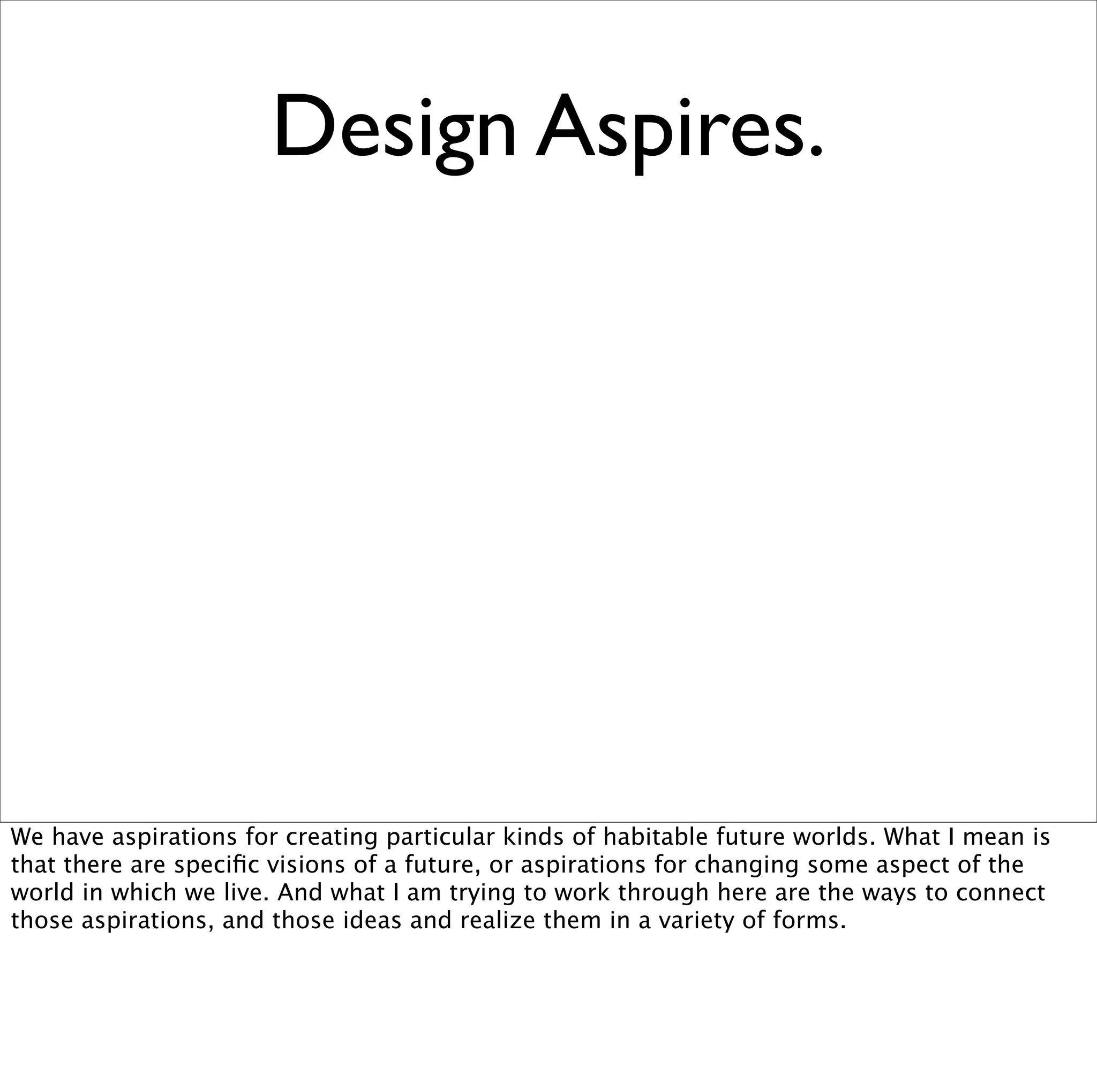 Design Fiction @ Shift 2008