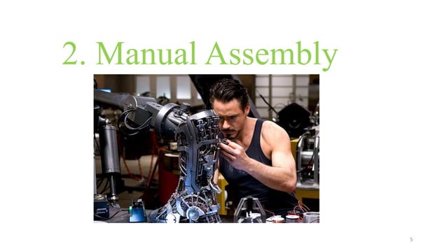 Design for assembly methods | PPTX | Robotics | Technology & Computing