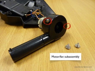 Motor/fan subassemblyMotor/fan subassembly
 