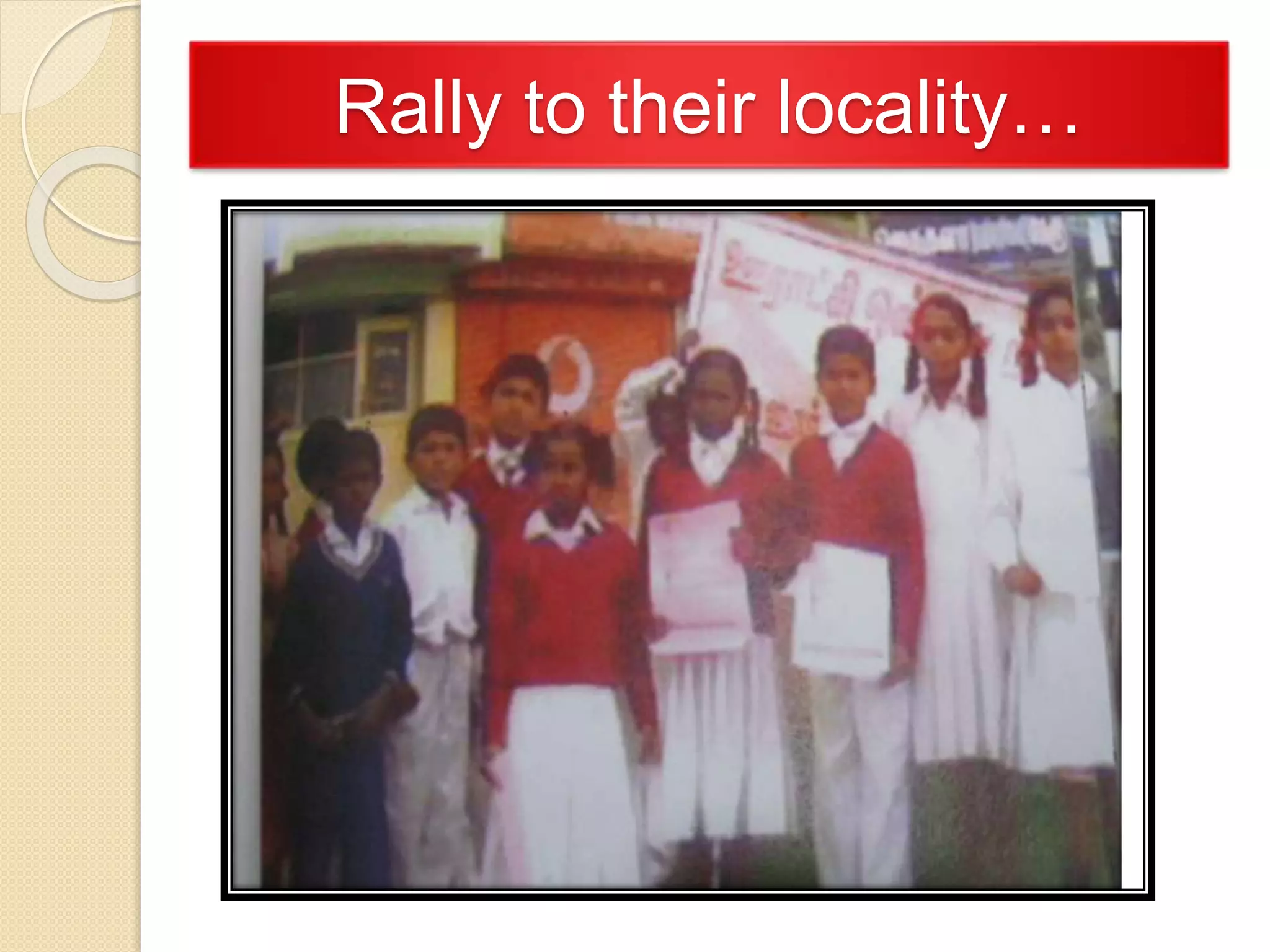 Rally to their locality…