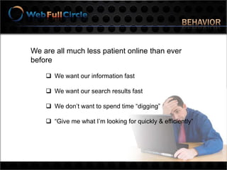 Get me there quick!!Design for ROI