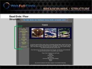 Click to engage the website and view subpages