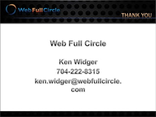 Breadcrumbs / structureMany sites will run into “Dead Ends” within their navigation and page structure.Make sure that the user always has an easy way to return to a main area.Layout the site with “ease of navigation” in mind